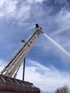 Water flow training with our new aerial.